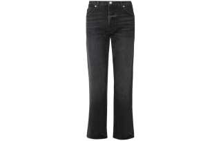 FRAME Jeans Women's Black Moderate Straight Fit Pants