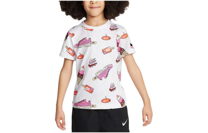 Nike Nike T Shirt Sole Food White Kids'
