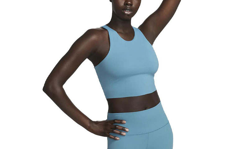 Nike Nike Sleeveless Sports Shirts Women's Sea Blue Color Other