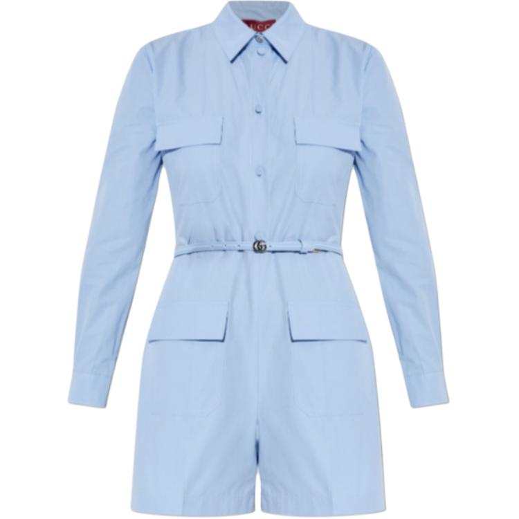 GUCCI Gucci belted pocket playsuit