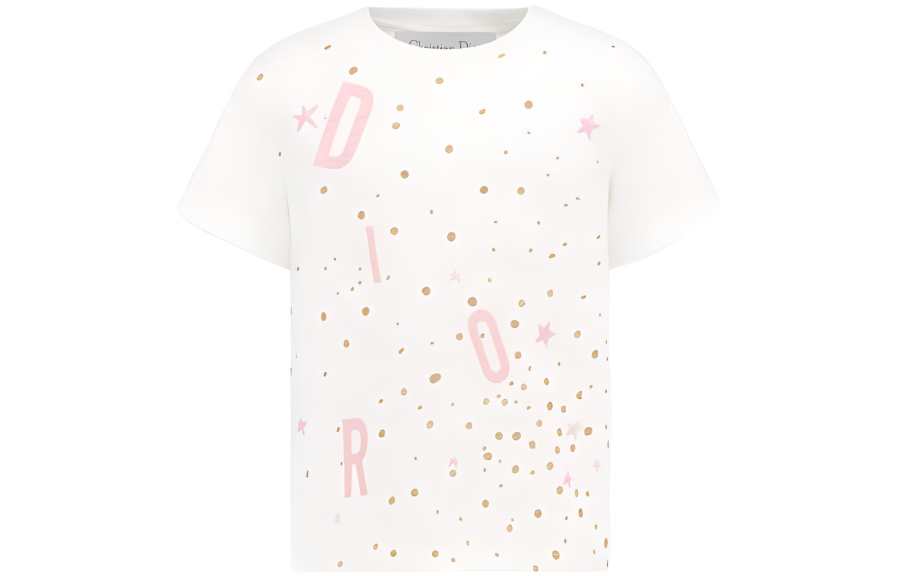 DIOR DIOR Kids T Shirts Crew Neck Moderate