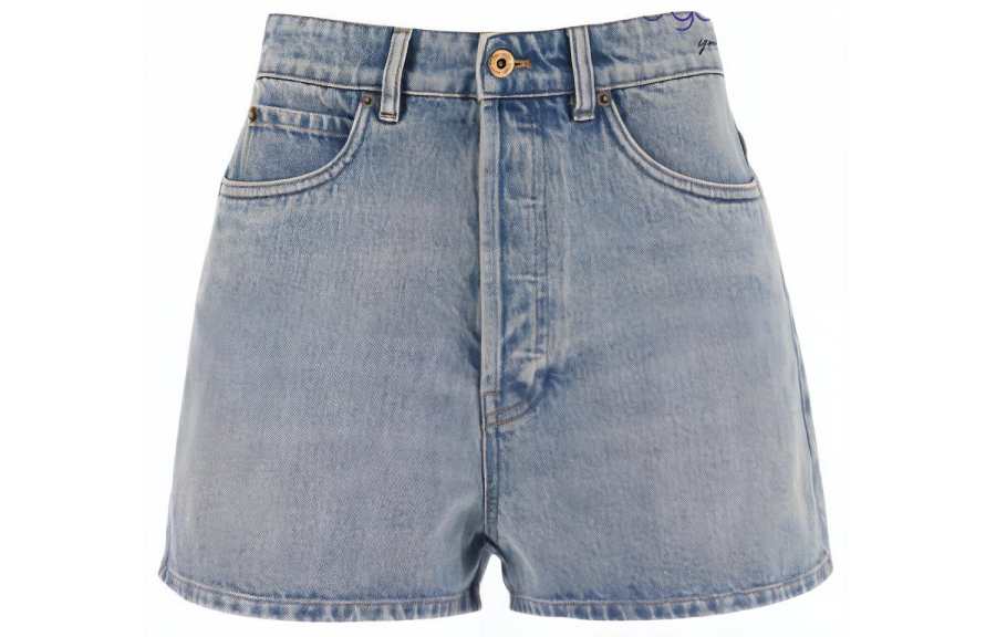 MIU MIU Denim Shorts Women's Blue