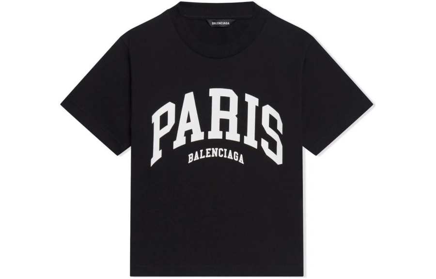 Balenciaga T Shirt SS22 Black Kids'