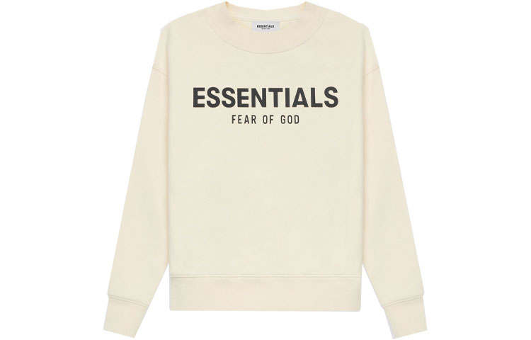 Fear Of God Essentials SS21 Kids Pull over Crewneck Sweatshirt Kids' Cream