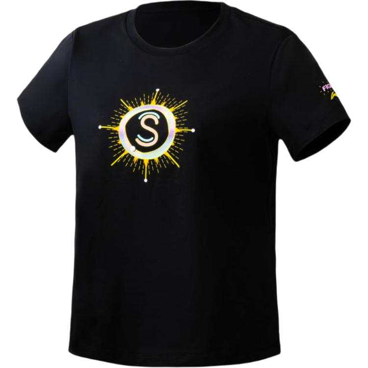 Li-Ning Li Ning Table Tennis Collection T Shirt Unisex Black