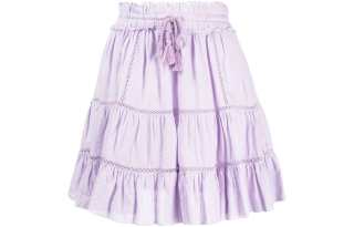 ISABEL MARANT ETOILE Isabel Marant Étoile High Waist Drawstring Tiered Skirt