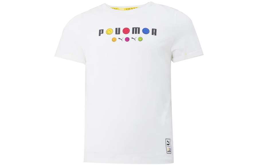 PUMA x Smileyworld T Shirt White Kids'