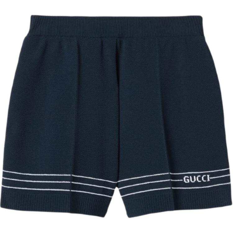GUCCI Fabric Shorts With Intarsia