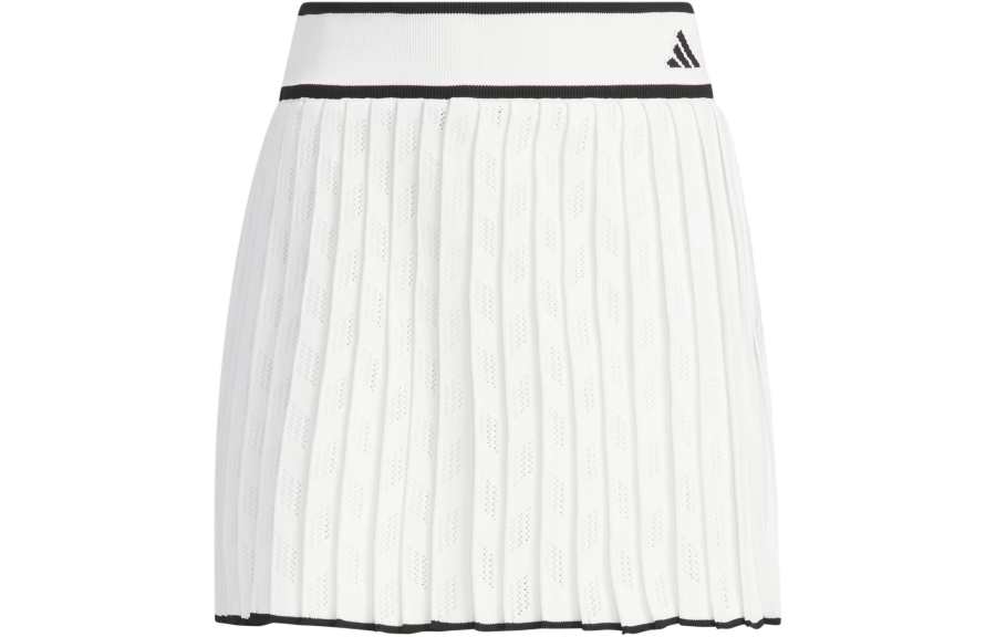 Adidas Adidas Primeknit Pleated Skirt Casual Short Skirts Women's White