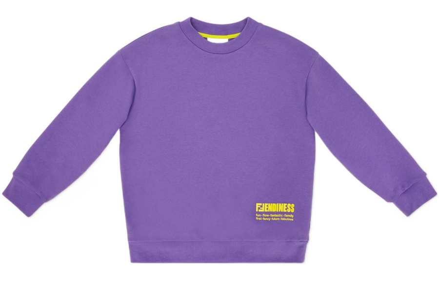 FENDI Sweatshirt Fendiness Purple Kids'