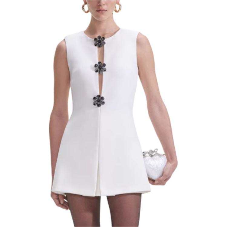 Self-portrait Self portrait Jumpsuit Women's Pure White