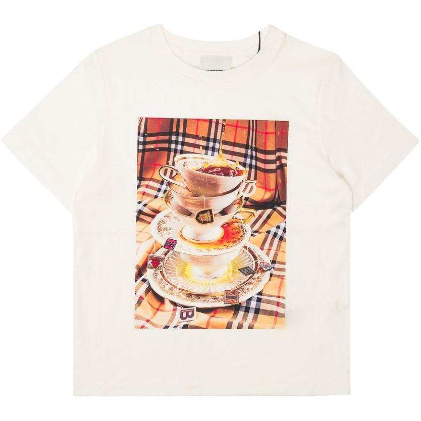 Burberry Kids T Shirts Crew Neck Moderate