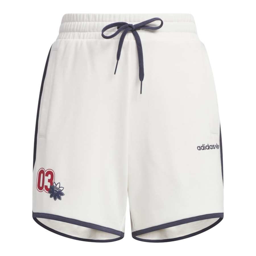 Adidas Originals RETRO CAMP GRAPHIC SHORTS Casual Shorts Women's White