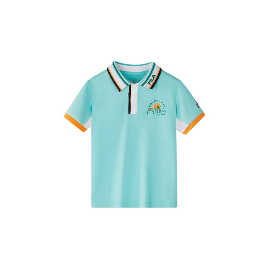 FILA KIDS Polo Shirt Pale Cyan Kids'