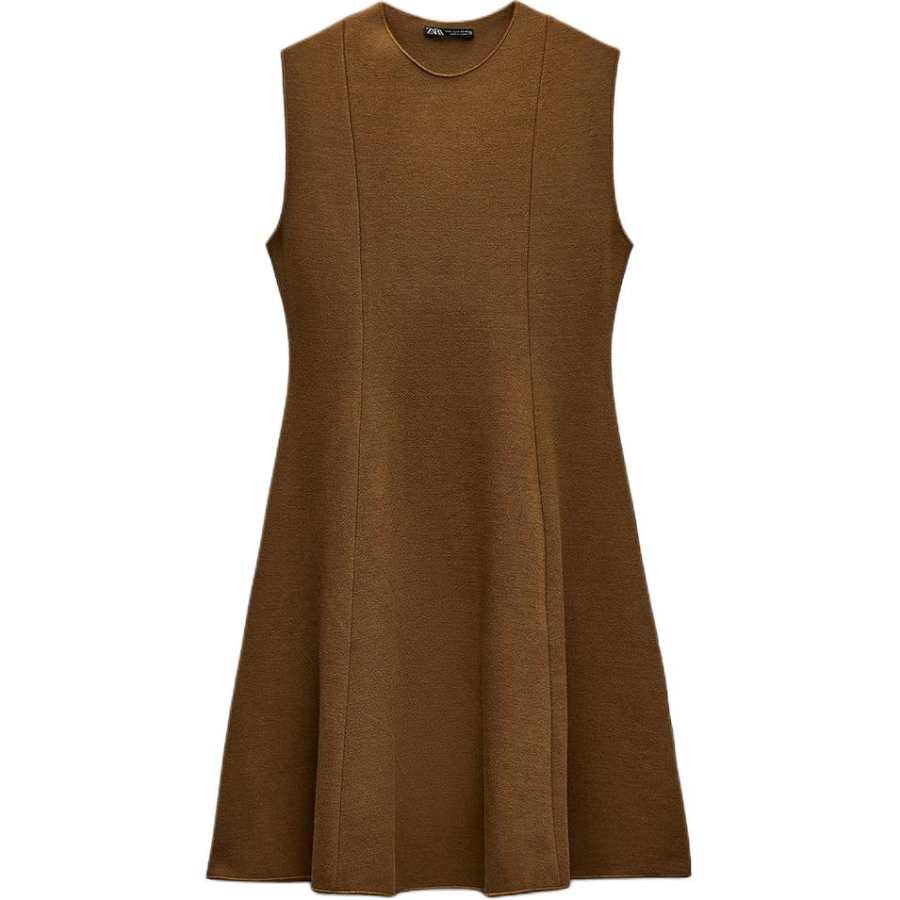 ZARA Sleeveless Dresses Women's Crew Neck Moderate Short