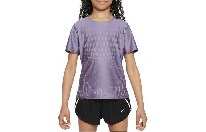Nike Nike T Shirt Dawn Deep Purple/Hydrangea Purple/Black Kids'