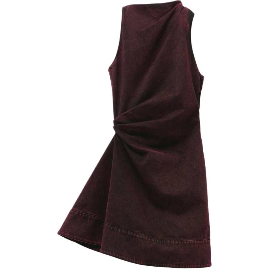 Alexander McQueen Overdyed Denim Mini Dress