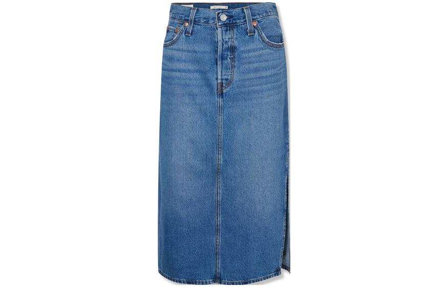 Levis Levis Mid-rise Denim Mid Skirt