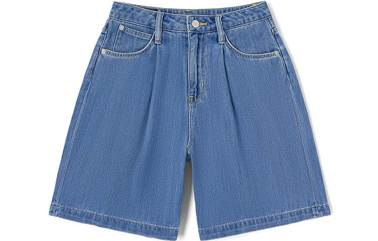 Lee Denim Shorts Women's Medium Blue Moderate Straight Fit Pants