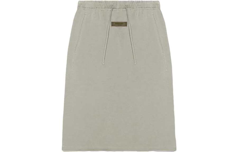 Fear Of God Essentials Women's French Terry Long Skirt Smoke