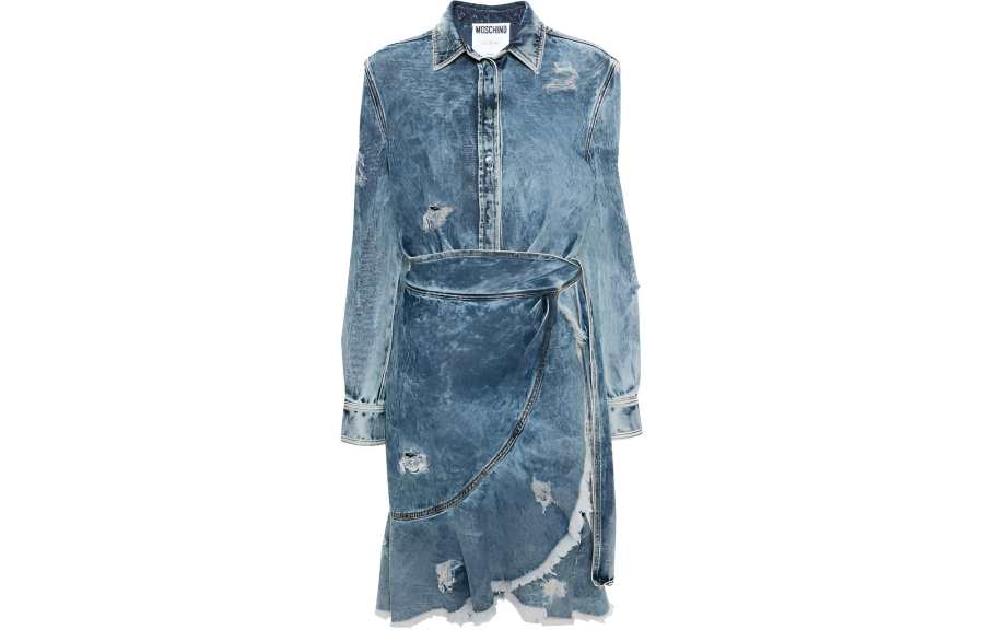 MOSCHINO Long Sleeved Dress Women's Blue