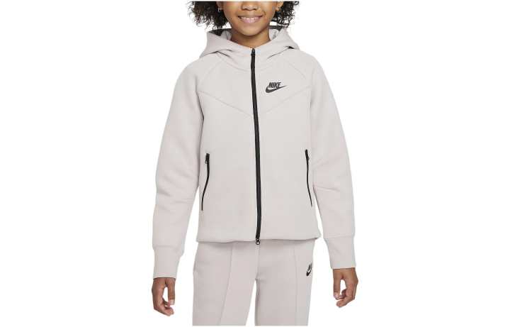 Nike Nike Jackets & Coats Sportswear Tech Fleece Gray Pink Kids'