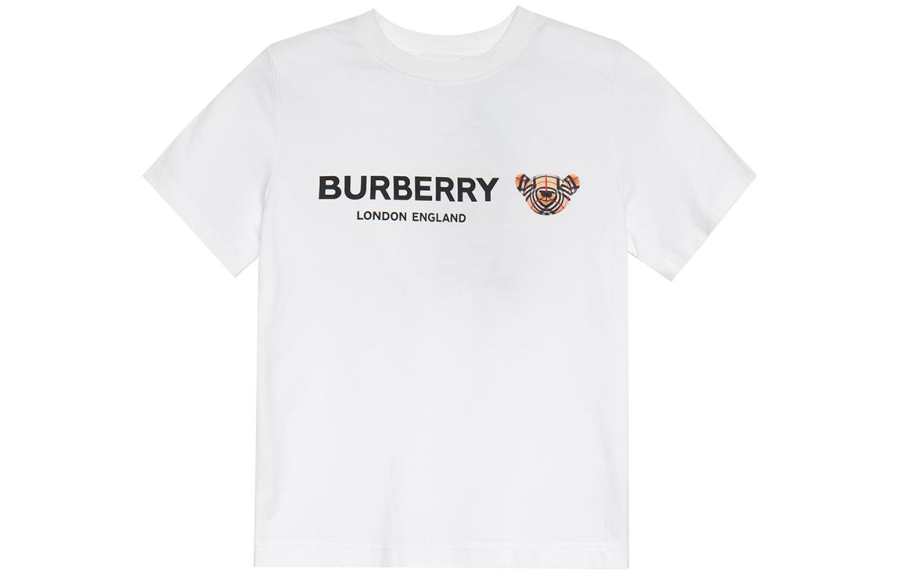 Burberry Kids T Shirts Crew Neck Moderate