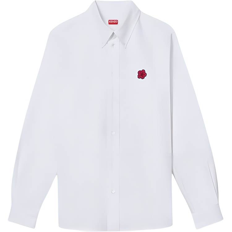 KENZO Boke Flower Embroidered Oxford Shirt
