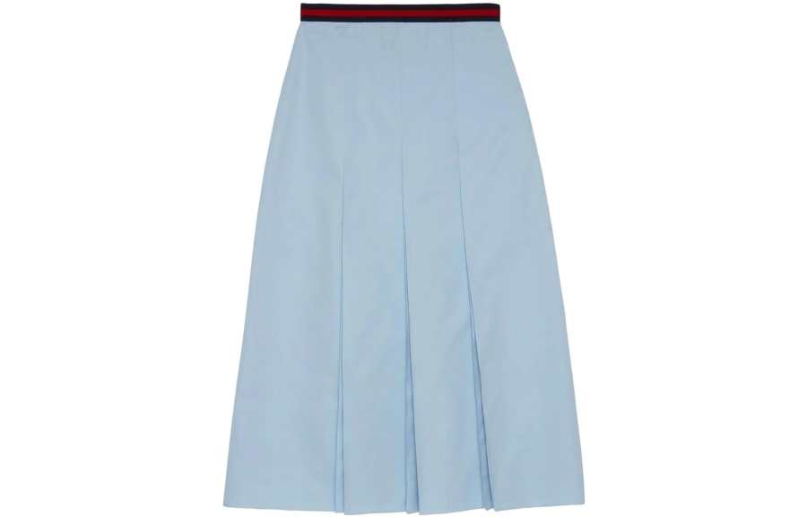 GUCCI Casual Long Skirt Women's Blue