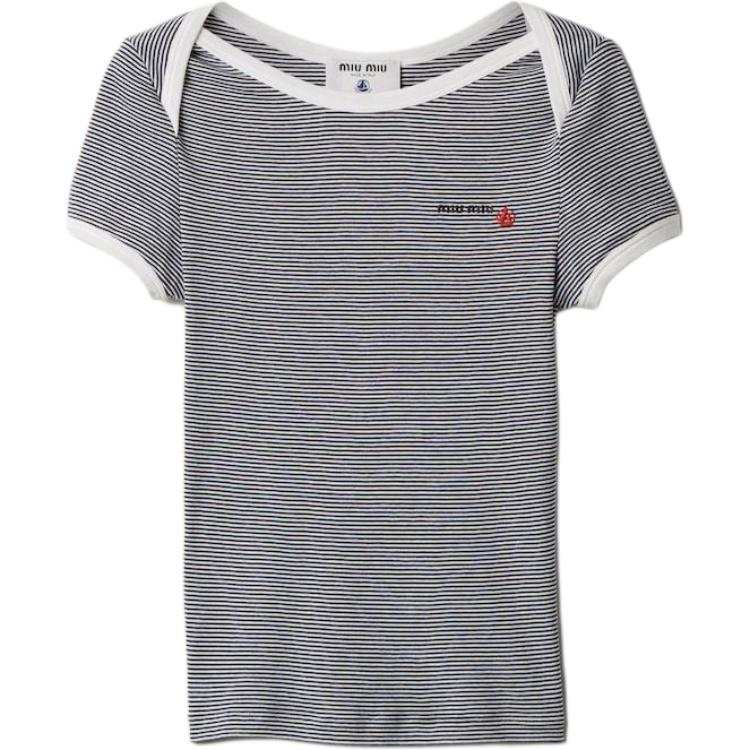Miu Miu x Petit Bateau striped t-shirt