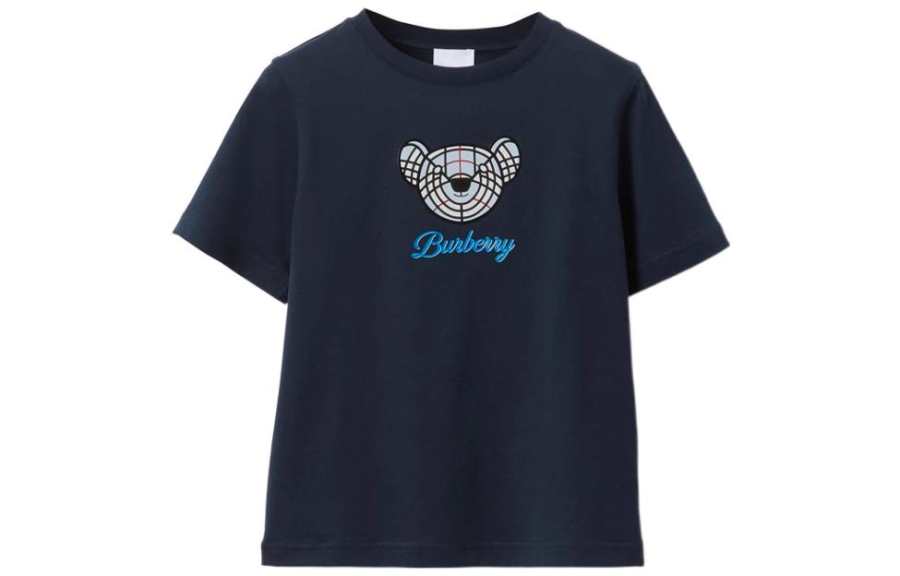 Burberry Kids T Shirts Crew Neck Moderate