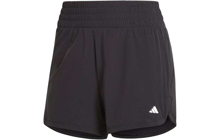 Adidas Adidas Pacer Stretch Woven Zipper Pocket Lux Shorts Sports Shorts Women's Black
