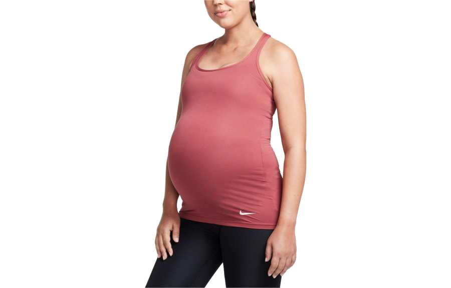 Nike Nike Pregnant Mothers Collection Sleeveless Sports Shirts Women's Fir Wood Red Halter Neck