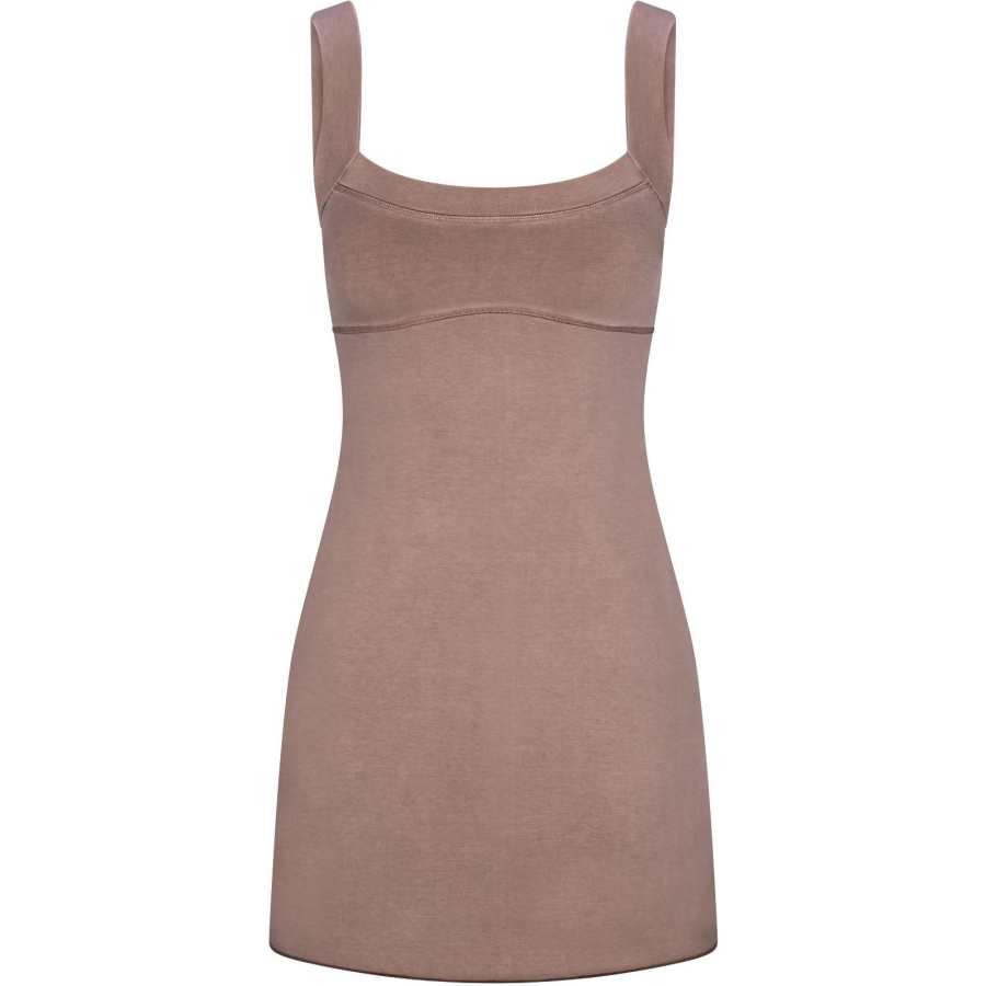 Skims SS25 OUTDOOR MINI DRESS Slip Dress Women's FAWN/Deer