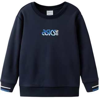 Asics Sports Performance Sweatshirt Navy Blue Children Aged 3 7 Years Old