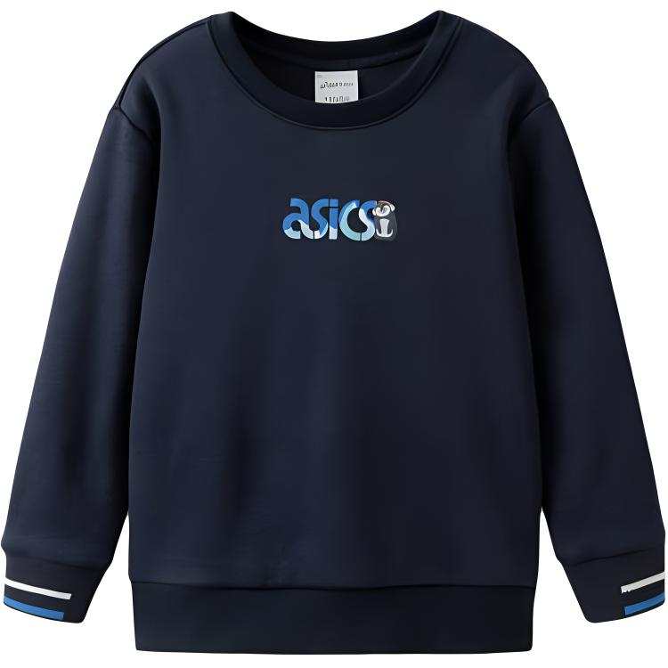 Asics Sports Performance Sweatshirt Navy Blue Children Aged 3 7 Years Old
