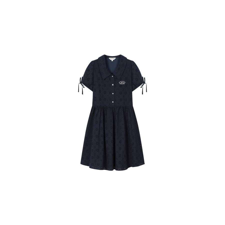 Teenie Weenie Short Sleeved Dress Women's Navy Blue