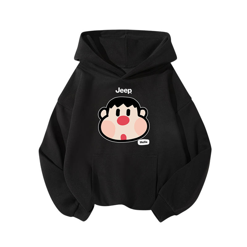 Jeep Grade School Sweatshirts Hooded Thickened