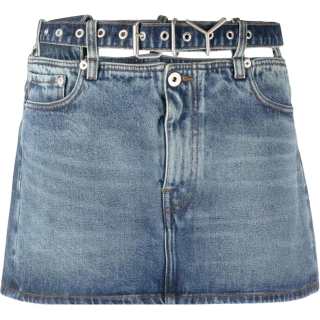 Y/Project Y Belt Denim Miniskirt