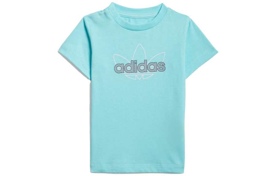 Adidas Originals T Shirt Sea Blue Children Aged 3 7 Years Old