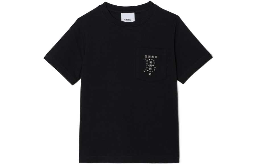 Burberry T Shirt SS22 Black Kids'