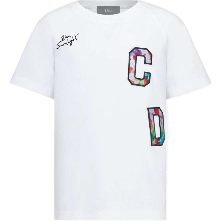 DIOR DIOR Kids T Shirts Crew Neck Moderate