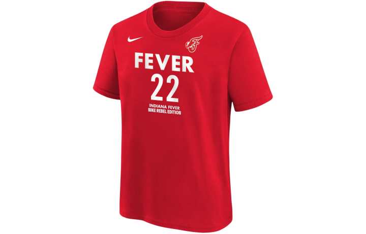 Nike Nike T Shirt Caitlin Clark Indiana Fever Red Kids'