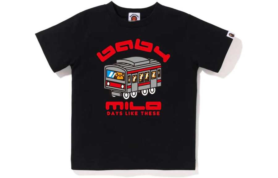 A BATHING APE Kids T Shirts Crew Neck Moderate