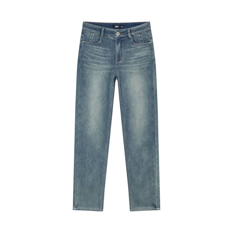 Semir Jeans Women's Thickened Straight Fit Pants