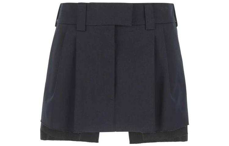 MIU MIU FW22 Casual Short Skirts Women's Blue