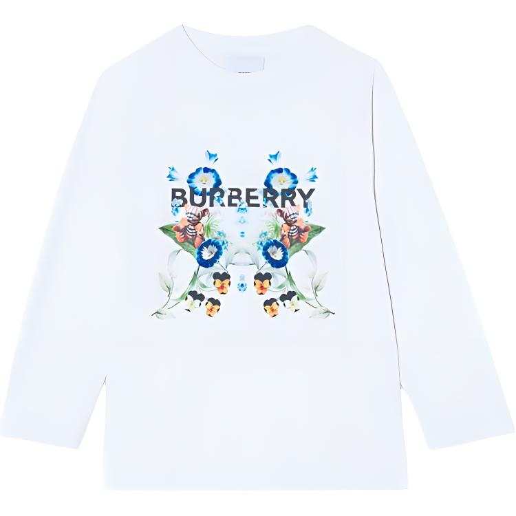 Burberry Kids T Shirts Crew Neck Moderate