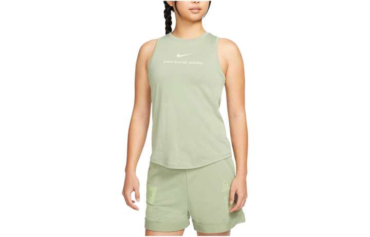 Nike Nike Sleeveless Sports Shirts Women's Green