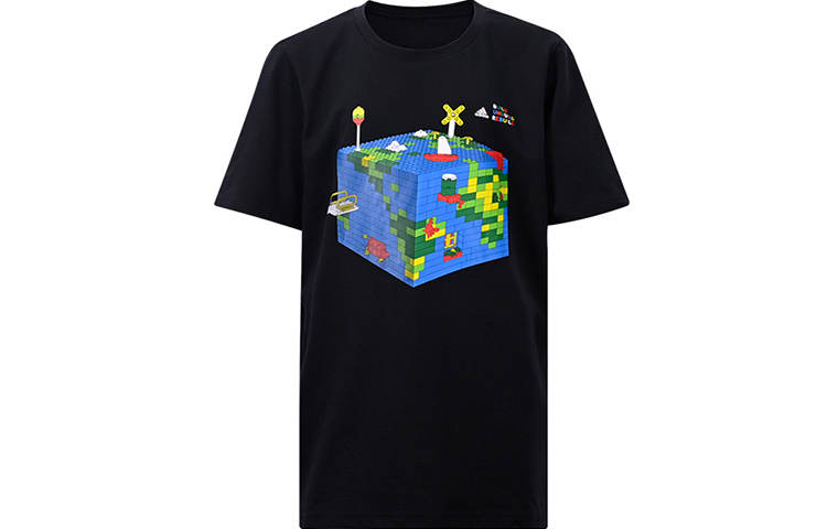 Adidas Adidas X LEGO Collaboration Collection T Shirt Black Teenagers