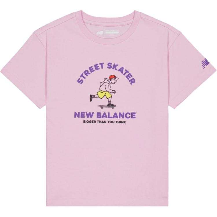 New Balance New Balance Kids T Shirts Crew Neck Moderate